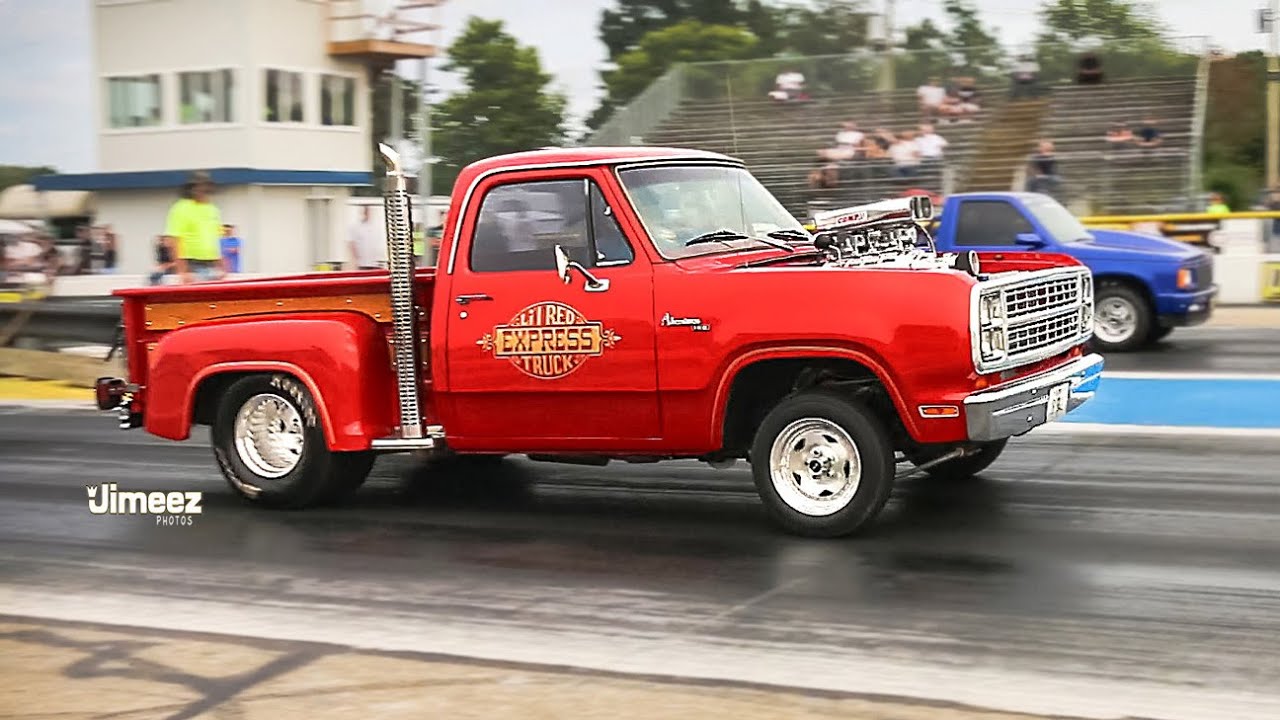 LIL RED TRUCK! BLOWN STREET DRIVEN! '79 DODGE LIL RED EXPRESS!