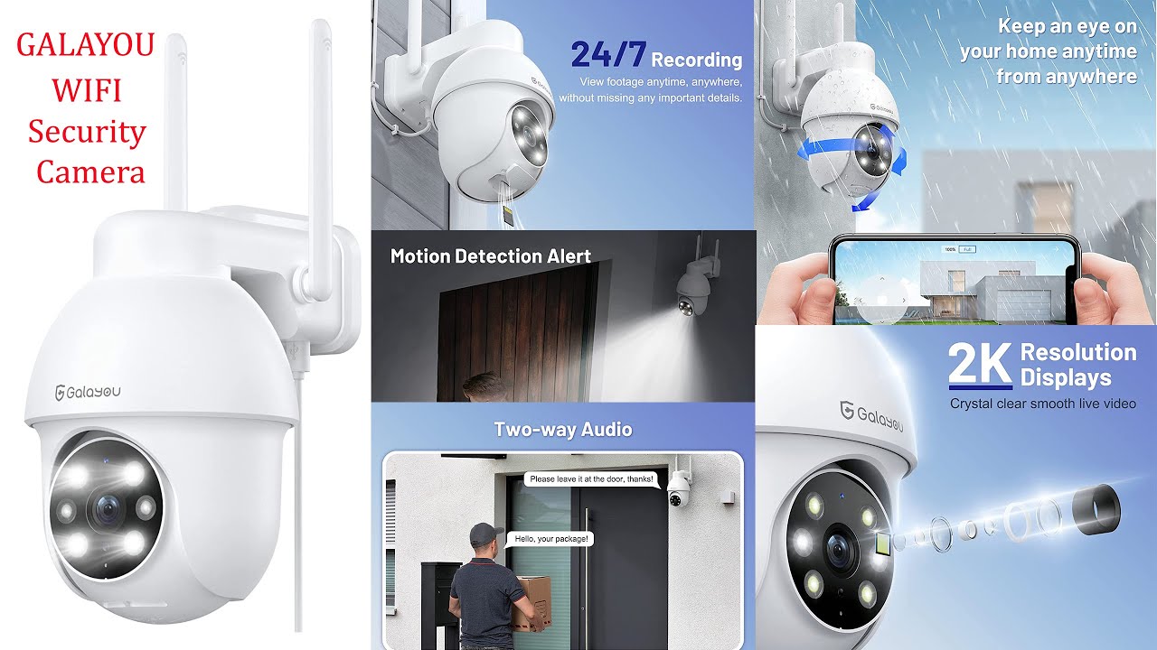 GALAYOU 2K WIFI Security Camera Outdoor TESTING