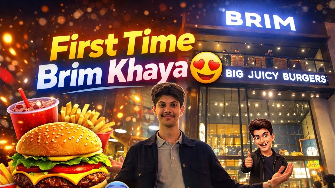 FIRST TIME BRIM KAY BURGERS KHAYE😱.MAZAA AGAYA🤩.