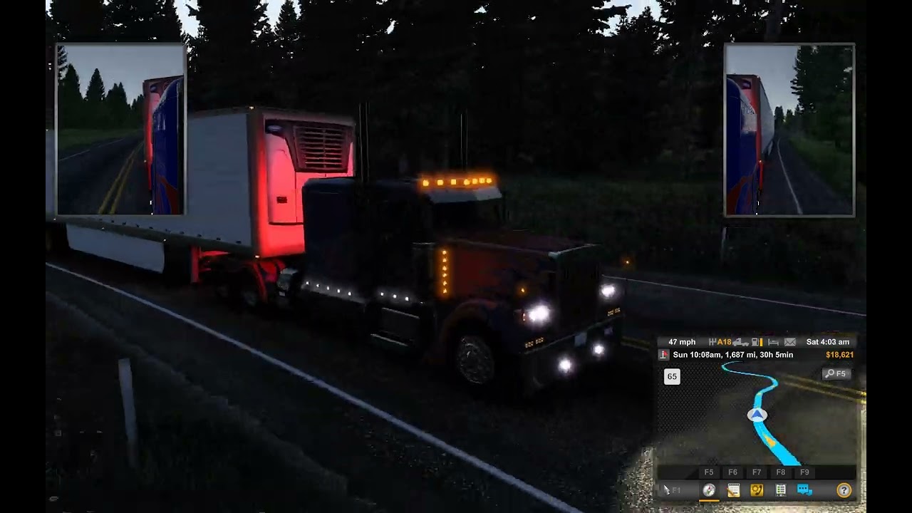 (American Truck Simulator) Optimus Prime refrigerated trailer delivery part 1