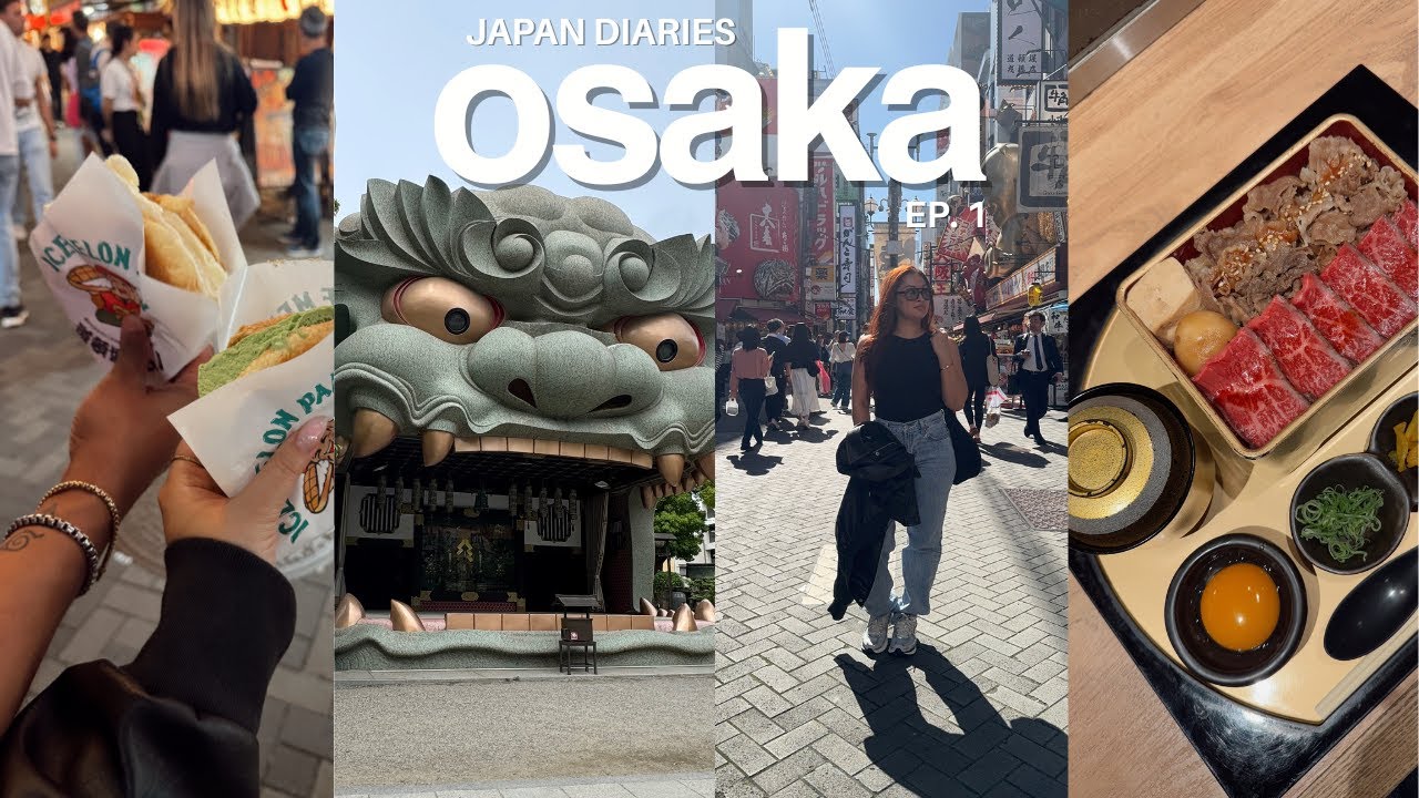 Osaka Japan Vlog 🇯🇵| 2 days exploring Osaka | Food, Shopping & Temples