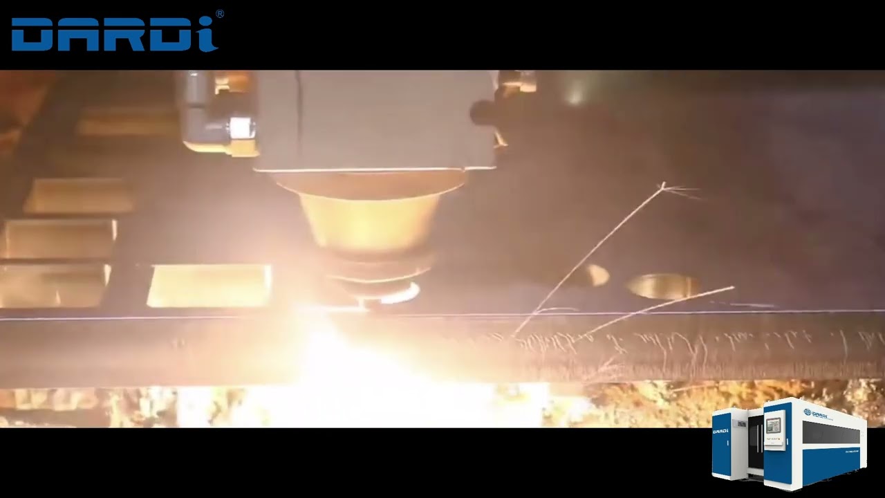 DARDI  - Corte Laser 12KW cortando 1 polegada (25mm) de Aço Carbono