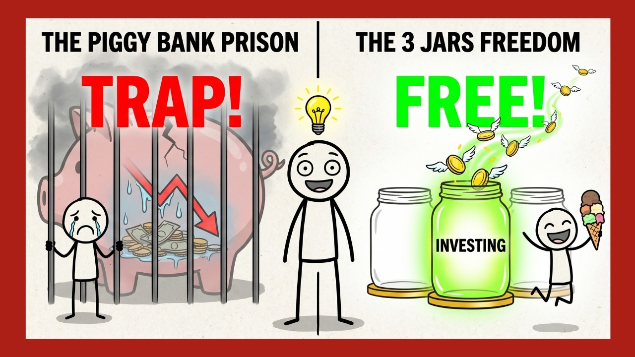 Why Piggy Banks Ruin Your Child's Financial Future! (The 3 Jars)