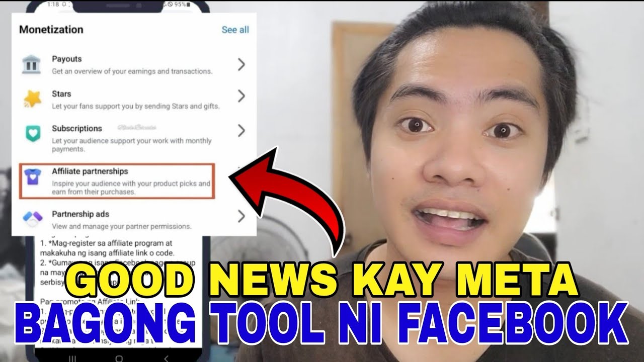 GOOD NEWS KAY FACEBOOK BAGONG TOOL AFFILIATE PARTNERSHIP PARA KUMITA NG MALAKI SA FACEBOOK