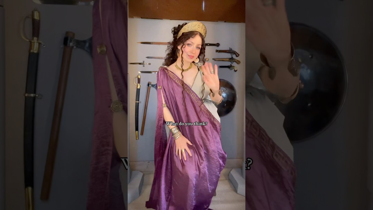 Penelope cosplay grwm (EPIC the musical) 💜 #epicthemusical #odysseus #odyssey #cosplay #fantasy