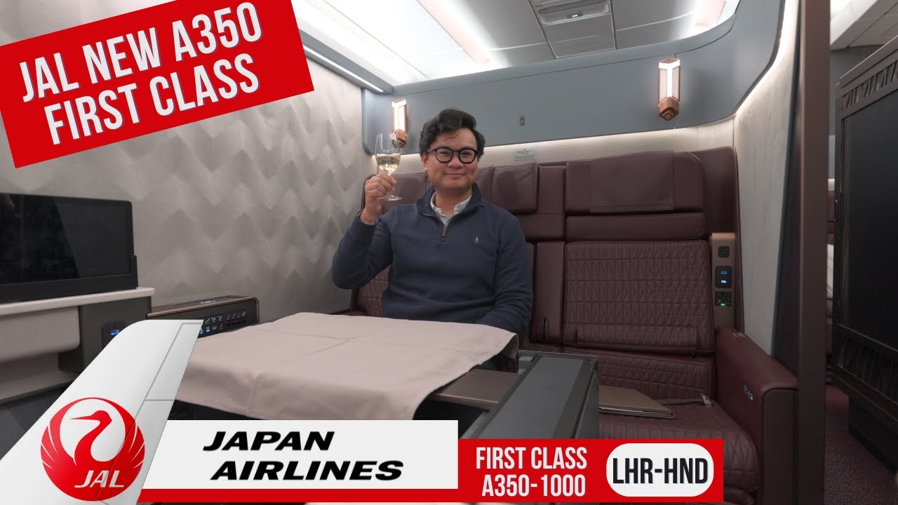 Обзор нового самолёта первого класса Japan Airlines A350-1000 · JAL · Лондон - Токио