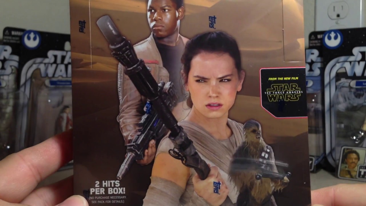 Opening Topps Star Wars the Force Awakens Series 2 Hobby Box #2 of Cards