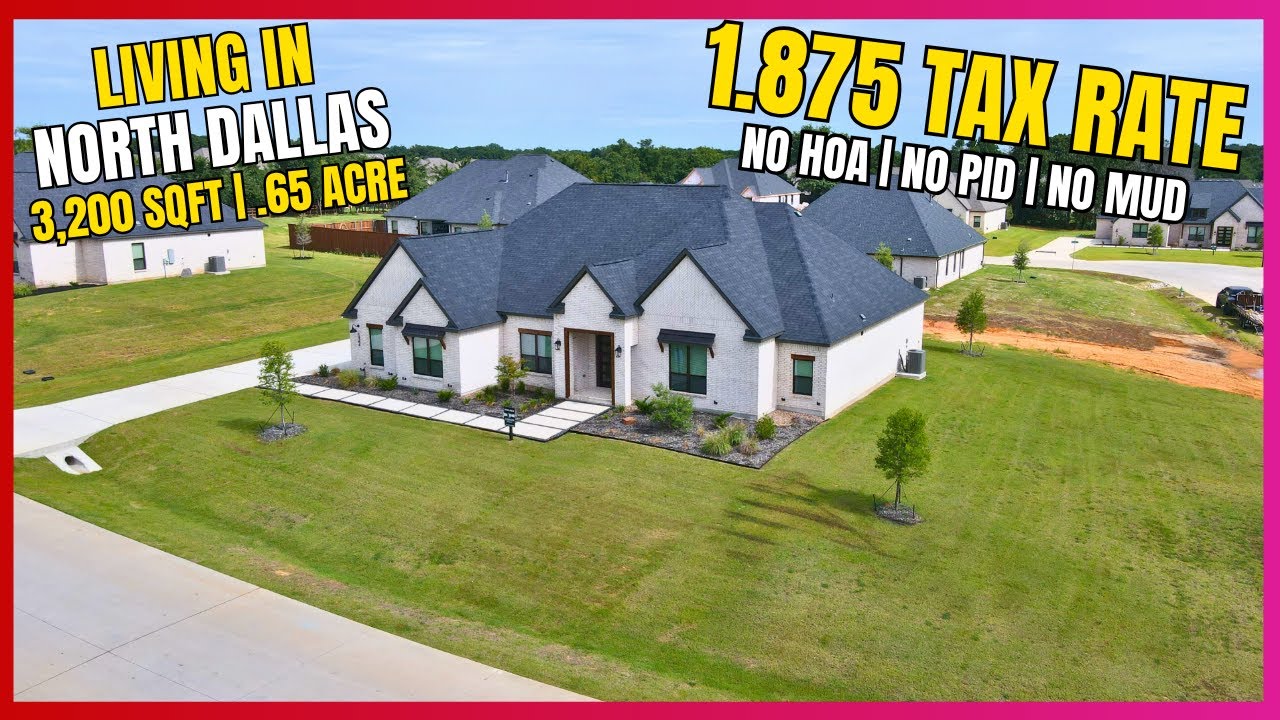 North Dallas Living | 0.65 Acre Luxury Inventory Home in Aubrey TX | 3,200 SqFt | No HOA