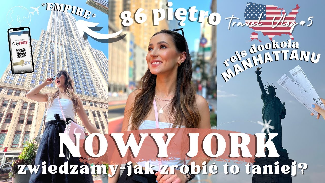 🇺🇸 Widok z 86 piętra na Nowy Jork  🤯 Rejs dookoła Manhattanu - New York Pass - czy warto?