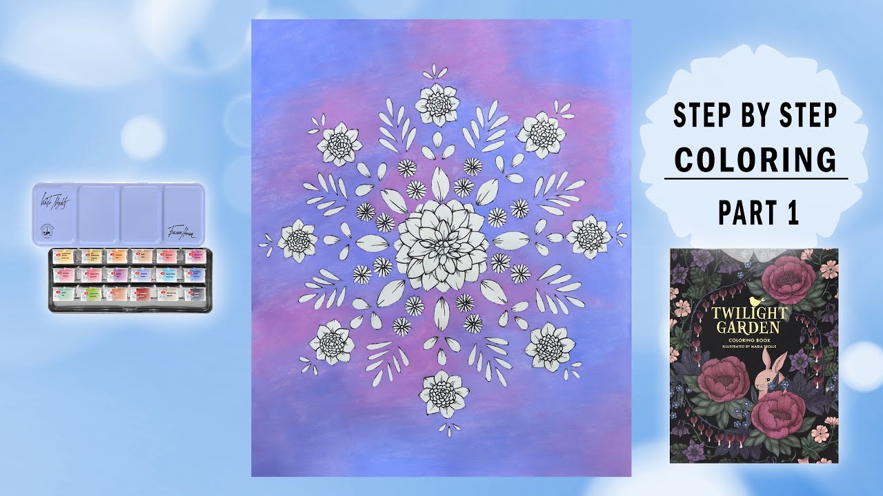 Twilight Garden by Maria Trolle 🖌 Part 1: Painting with White Nights 🎨 Background Tutorial