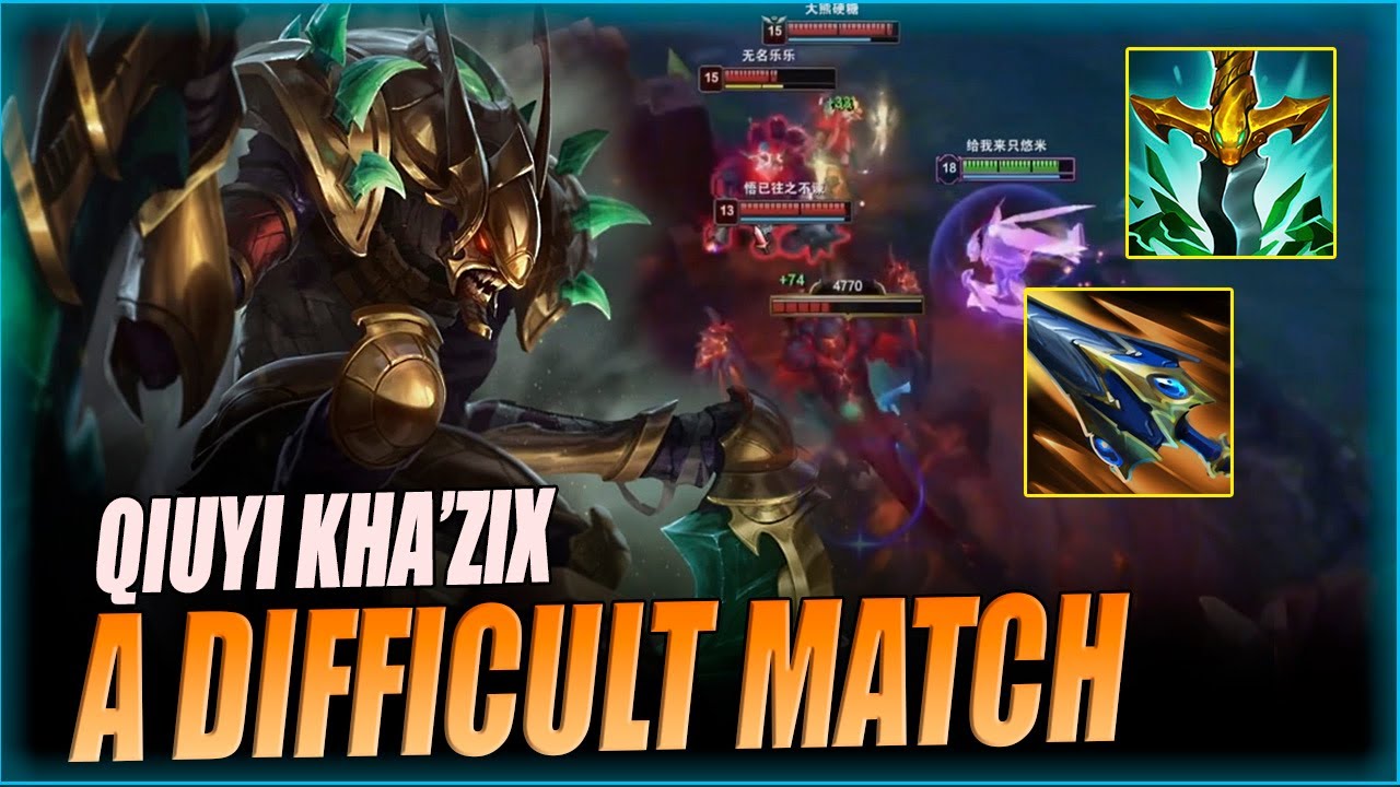QIUYI KHA'ZIX - ENEMY TEAM DO VERY WELL BUT KHA'ZIX SORRY | KHA'ZIX VS YI