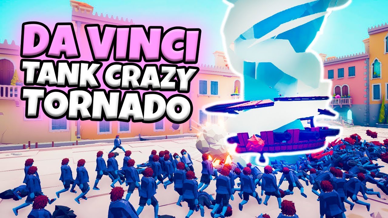 CRAZY DA VINCI TANK TORNADO WITH CHEERLEADERS VS EVERY FACTION | RENAISSANCE UPDATE
