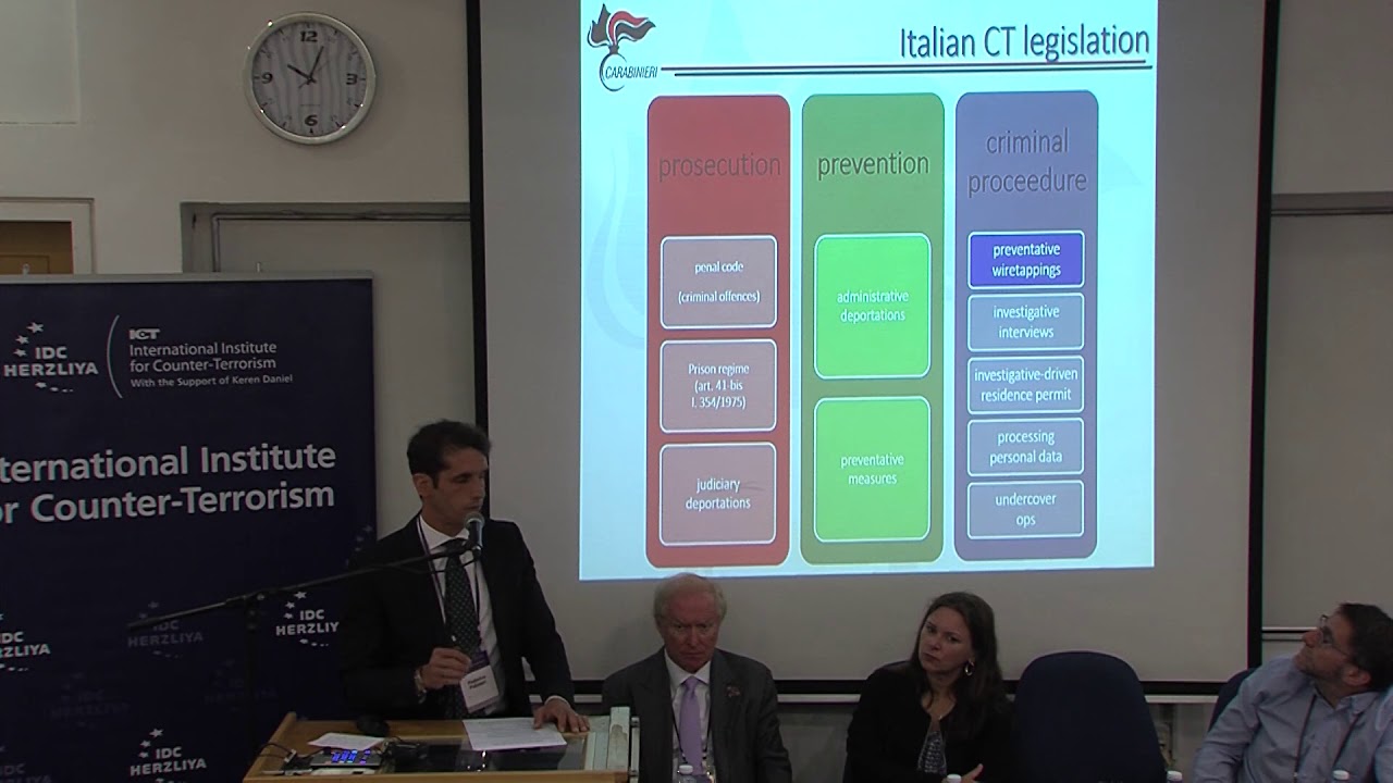 Lt. Col. Federico Palmieri - Workshop: Counter-Terrorism & Policing Sharing Best Practices