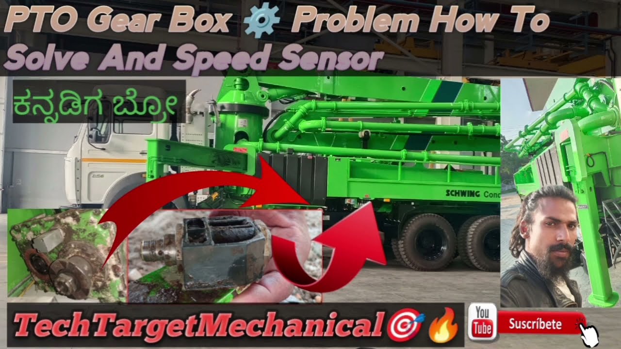 S36 Boom Plechar PTO Gear Box ⚙️ Problem How To Solve And Speed Sensor #TechTargetMechanical🎯🔥