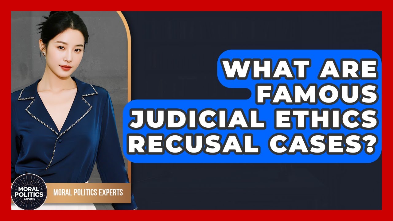 What Are Famous Judicial Ethics Recusal Cases? - Moral Politics Experts