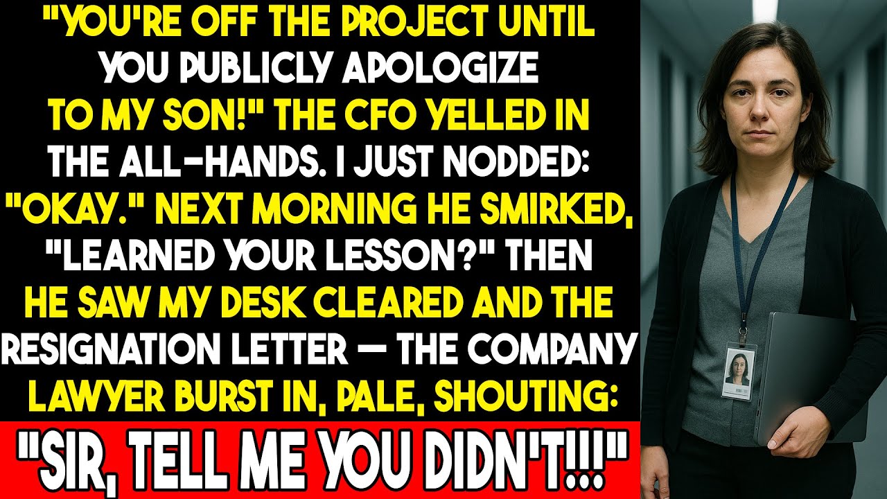 You're Off the Project Until You Apologize to My Son!