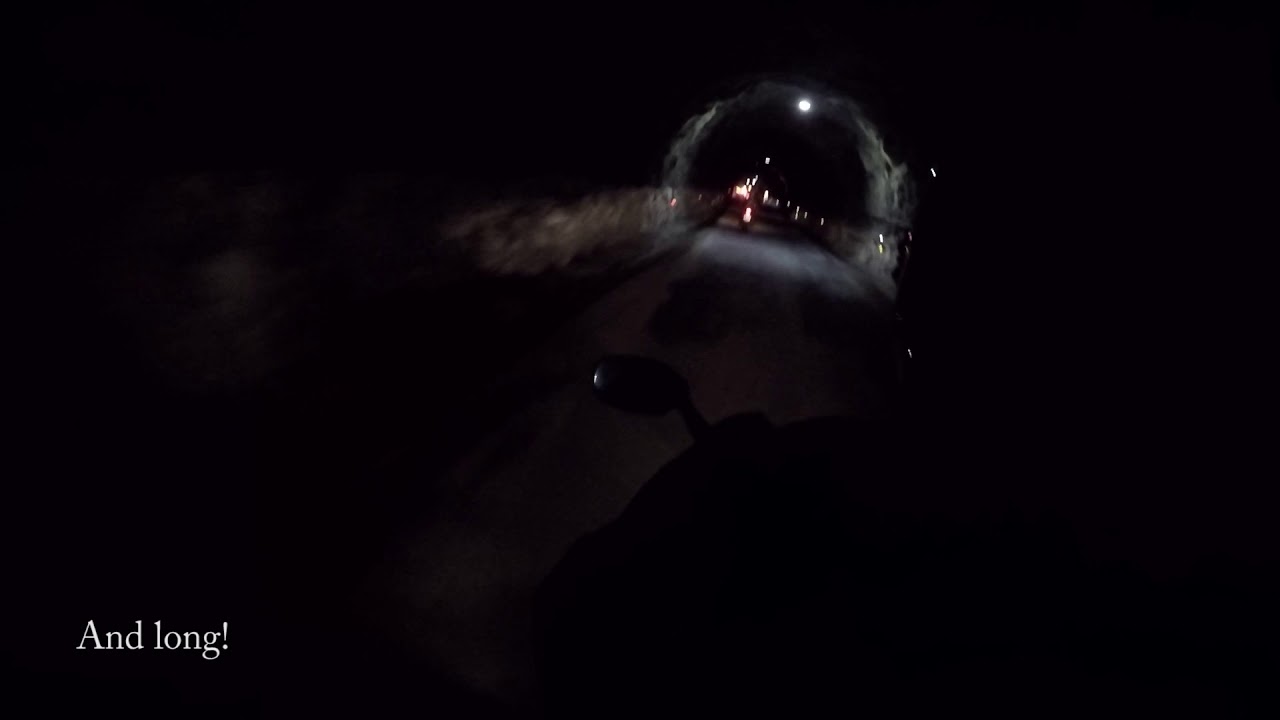 Riding through Homer Tunnel - New Zealand