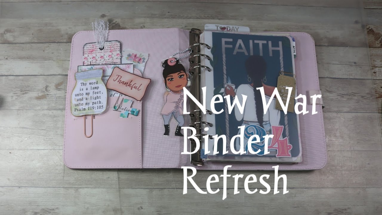 New War Binder Set Up Part 1 Refresh A5 Planner 30mm Rings Set Up #warbinder #faith #scripture