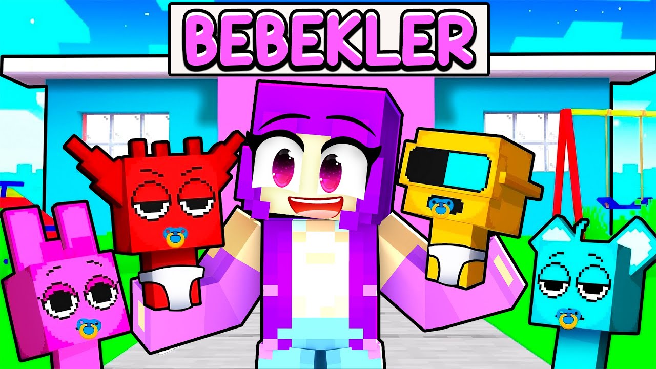 Minecraft’ta 24 SAAT SPRUNKİ Bebeklere Baktım!