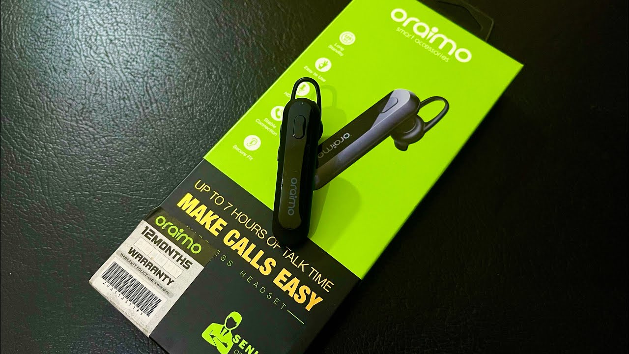 Oraimo Bluetooth Headset Senior Unboxing & Brief Review....