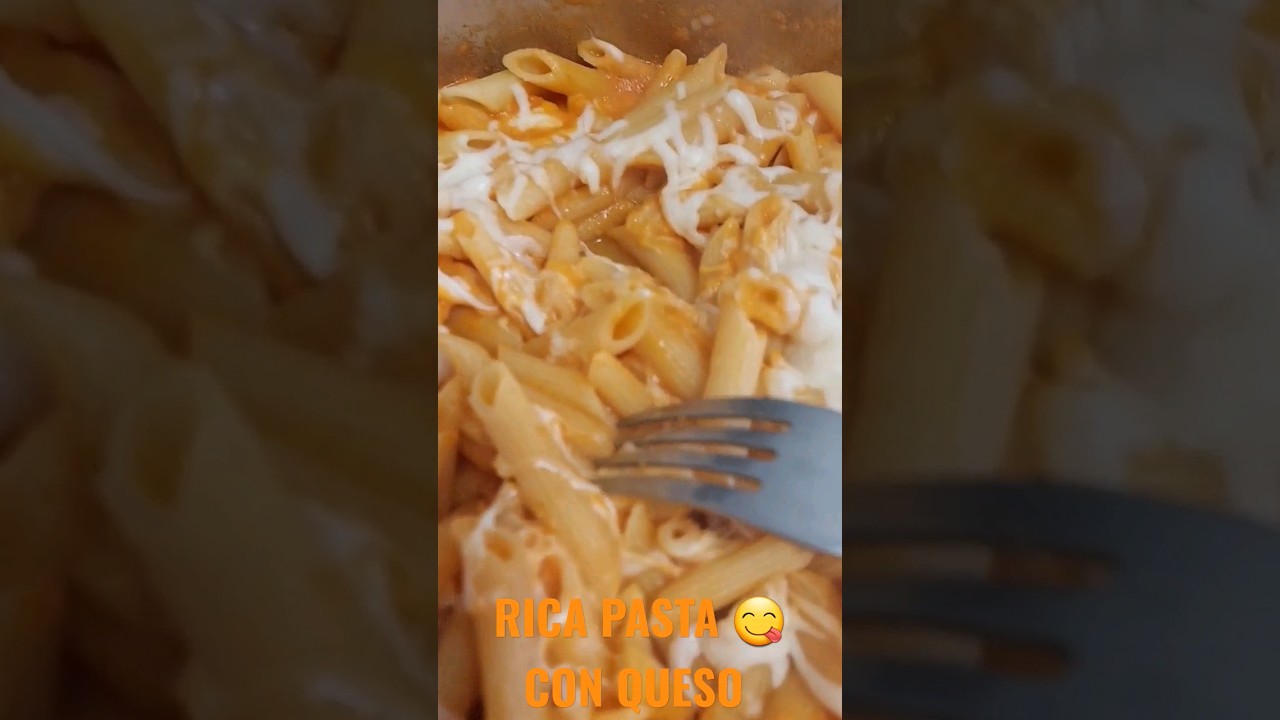 Pasta super f&aacute;cil con queso