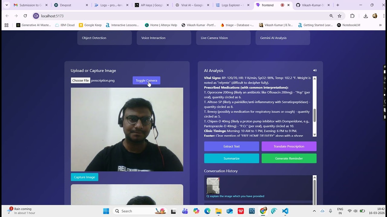 AI LifeLens Demo | Gemini-Powered Multimodal Vision Assistant