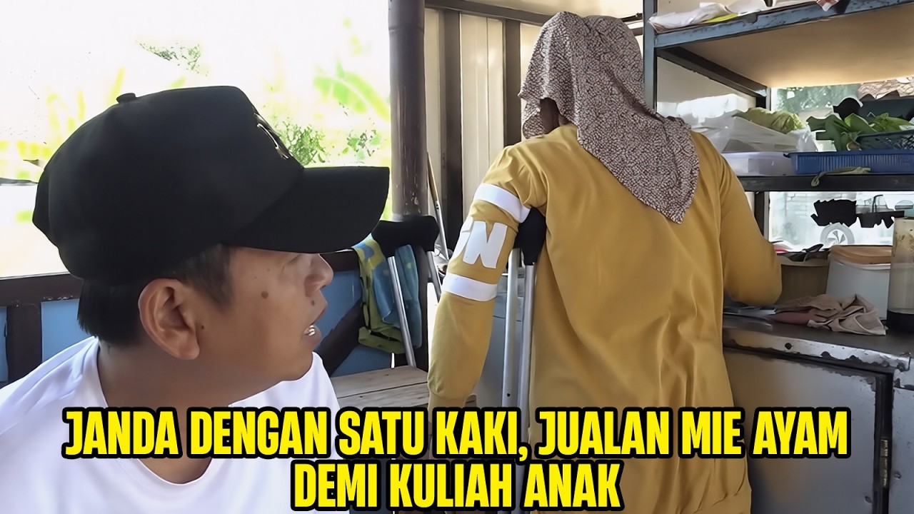 DEDI MULYADI DATANGI SEORANG JANDA PENJUAL MIE AYAM DENGAN SATU KAKI