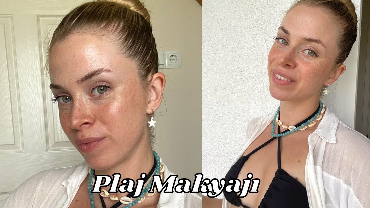 Plaj Makyajı🌞🏖️| Yaz 2021 Favori &Uuml;r&uuml;nlerimle Islak G&ouml;r&uuml;n&uuml;ml&uuml; Makyaj | Suya Dayanıklı En İyi Maskara!