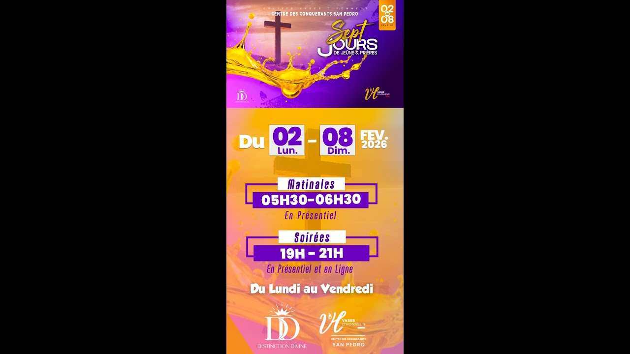 NOUS SOMMES DIVINEMENT DISTINGUÉS I Pst Moustapha SANOGO I Jour 5 I 06/02/2026