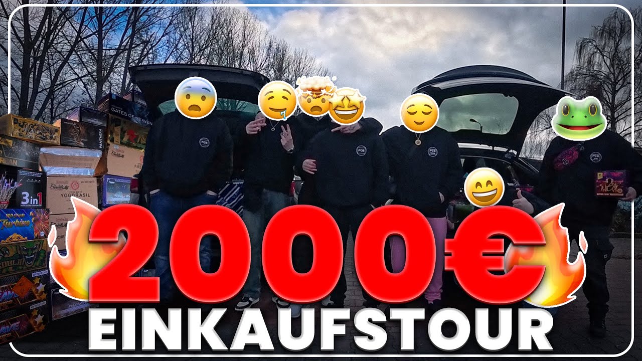 2000&euro; FEUERWERK EINKAUFSTOUR 🎆🛒 | PYROCREW-BERLIN 🔥