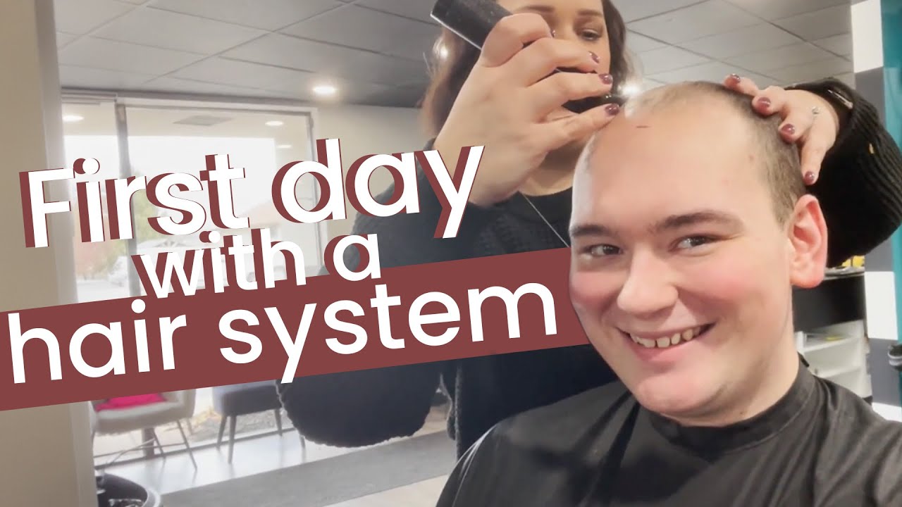 This is how you feel on the first day wearing a hair system