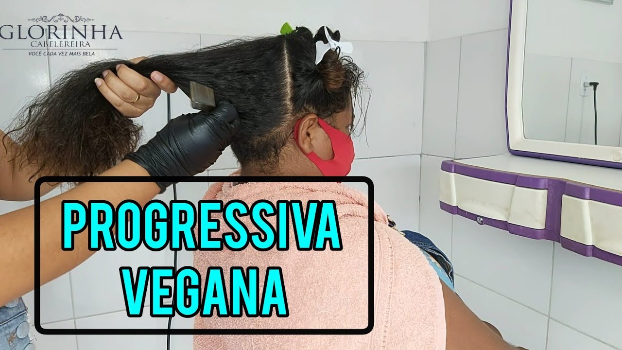 PROGRESSIVA VEGANA ZERO FORMOL EM UM CABELO MUITO CHEIO - LISO PERFEITO DE PRIMEIRA - RESULTADO TOP