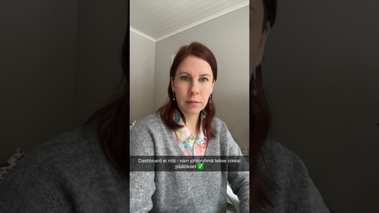 Dashboard ei riitä – näin johtoryhmä tekee oikeat päätökset ✅
