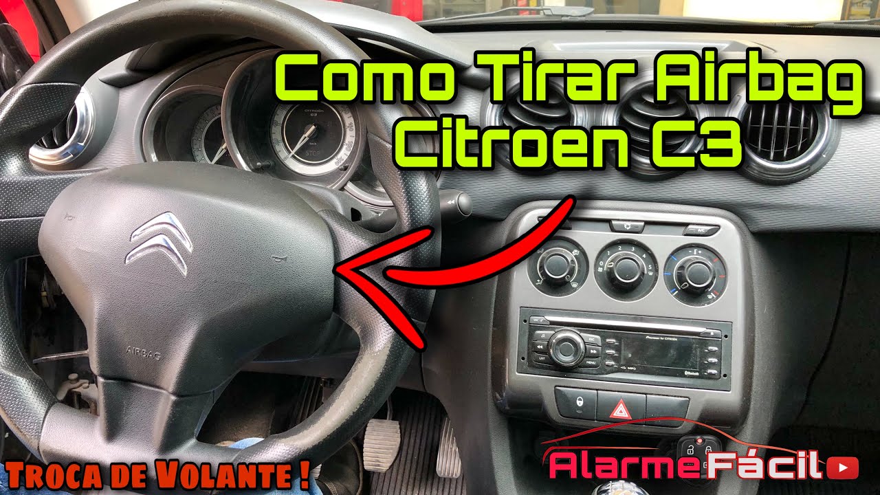Como Soltar AirBag Citroen C3 / Troca de Volante