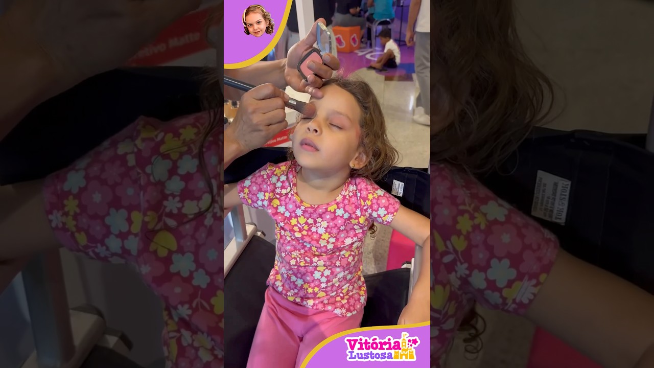DIA DE MAQUIAGEM #maquiagem #makeup #make #youtubekids #kids #shorts #maquiageminfantil #kidsshorts