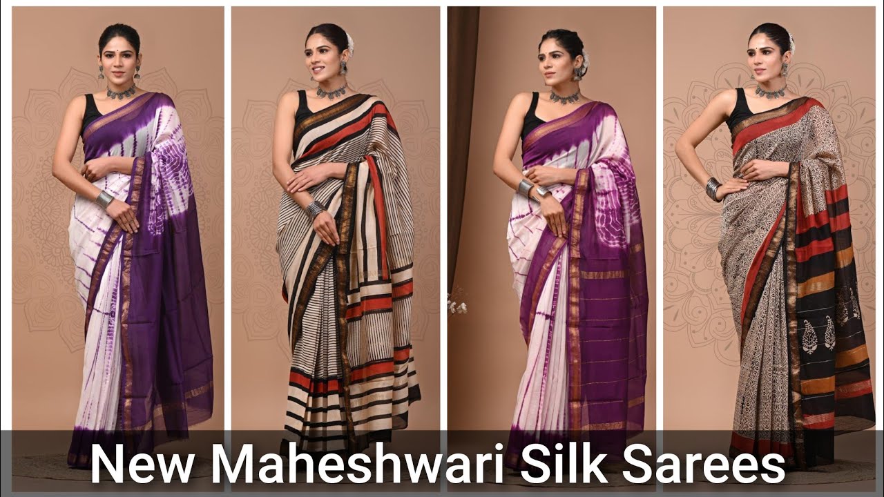 Pure Maheshwari Silk Sarees | With Blouse | Cod Available 👍 #maheshwarisarees 