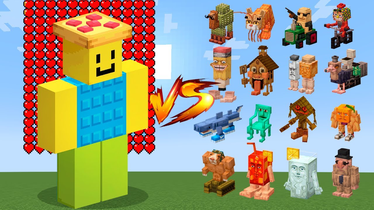 NOOBINI PIZZANINI vs ITALIAN BRAIN ROT en Minecraft
