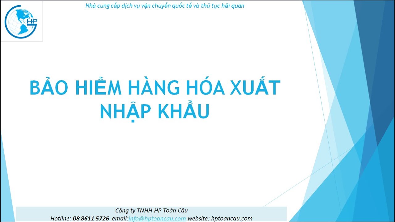 Bảo Hiểm Hàng Hóa Xuất Nhập Khẩu