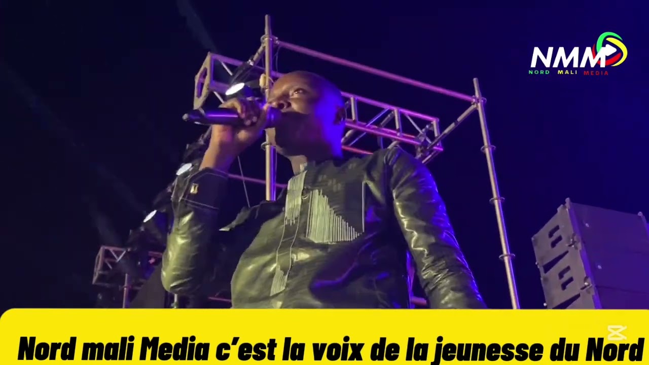 Prestation de Mc Flow ￼ au festival du Nord Mali et