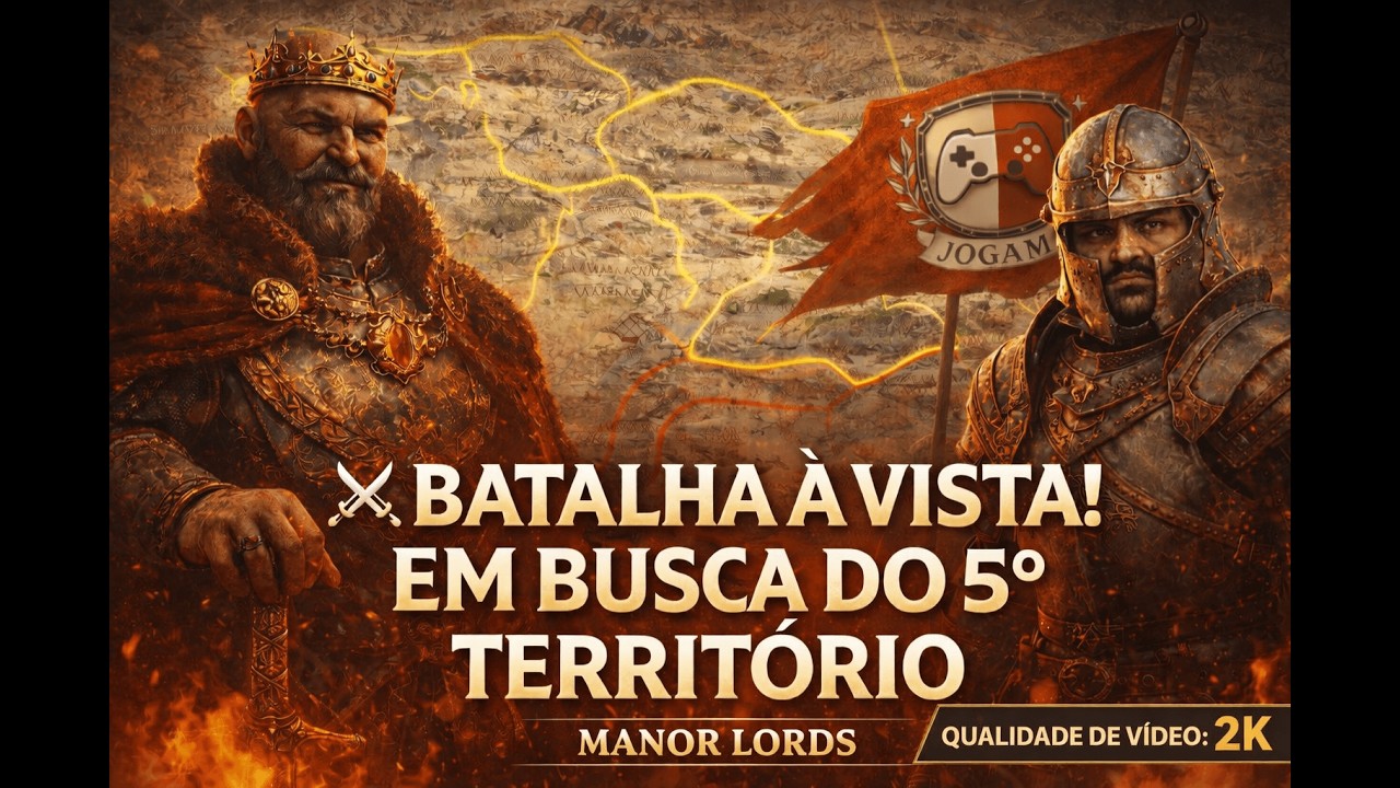 Manor Lords  👑 BATALHA A VISTA! EM BUSCA DO 5° TERRITÓRIO NO MODO DESAFIADOR. T2:E11