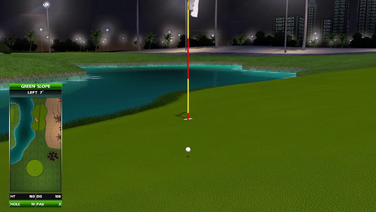 Golden Tee Great Shot on Royal Dubai!