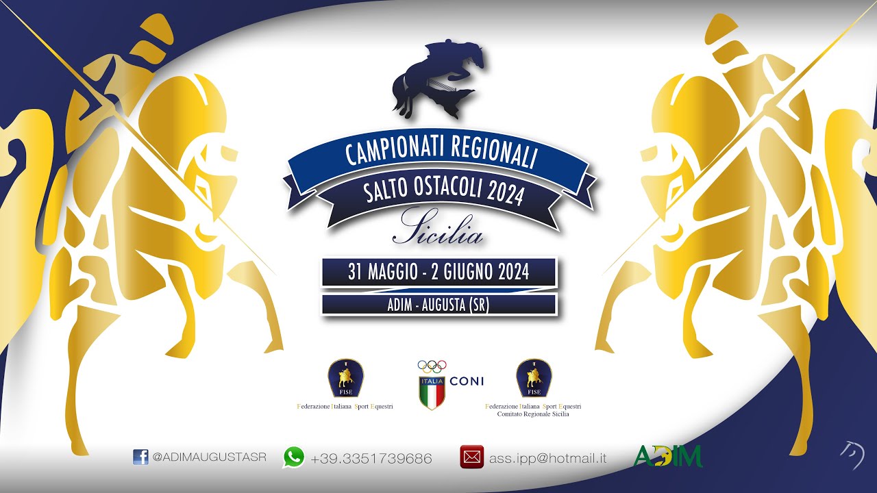 CAMPIONATI REGIONALI ASSOLUTI S.O. 2024 - ADIM Augusta 02/06/2024
