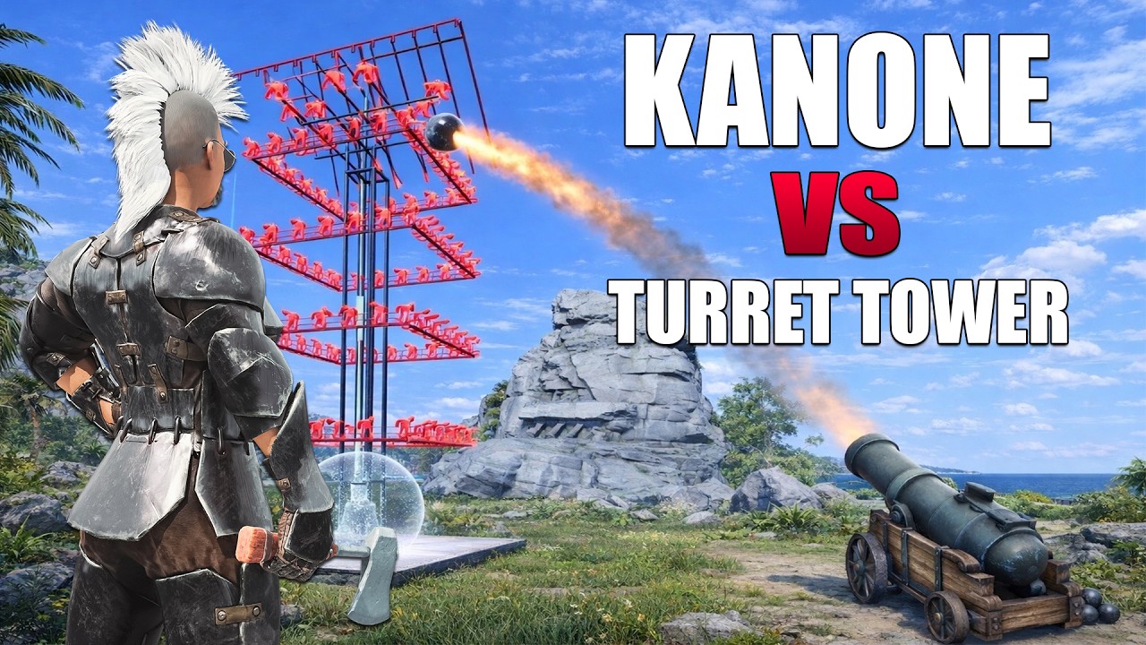 Wir zerstören Turret-Tower mit Kanonen in wenigen Sekunden?! | Ark PvP