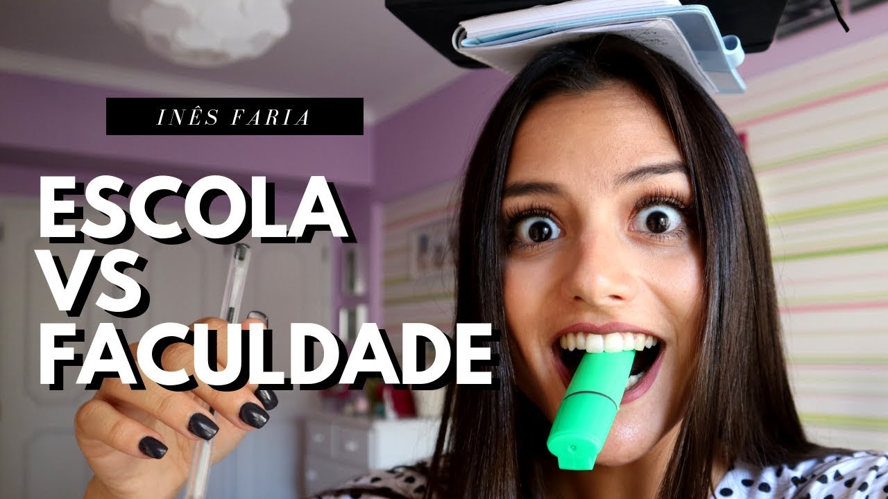 ESCOLA VS FACULDADE: Professores, Faltas e Praxe! 👩🏻‍🎓👨🏻‍🎓| Inês Faria