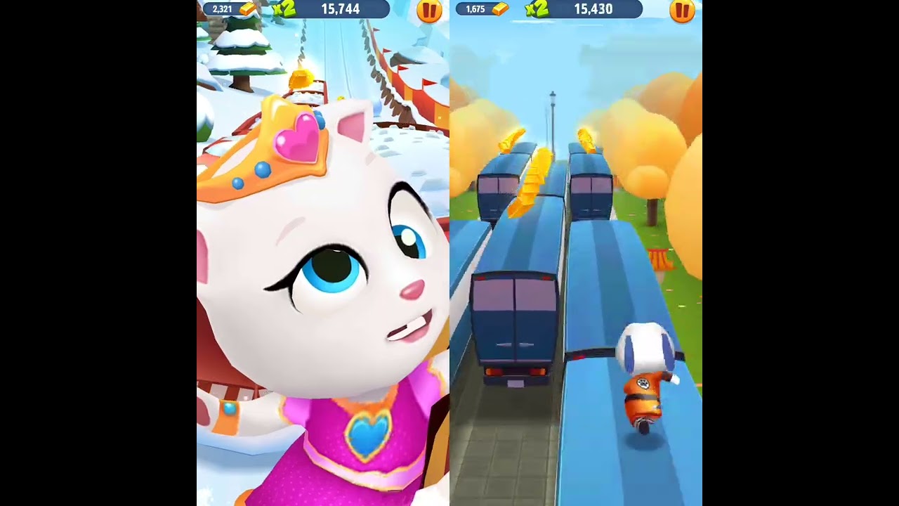 Talking Tom gold run fighting character episode 5 Kung Fu Hank vs princess Angela