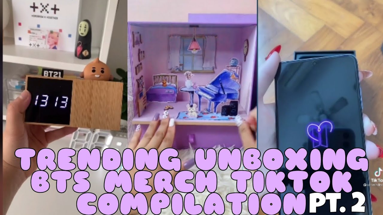 TRENDING UNBOXING 𝐁𝐓𝐒 MERCH TIKTOK COMPILATION U MUST WATCH