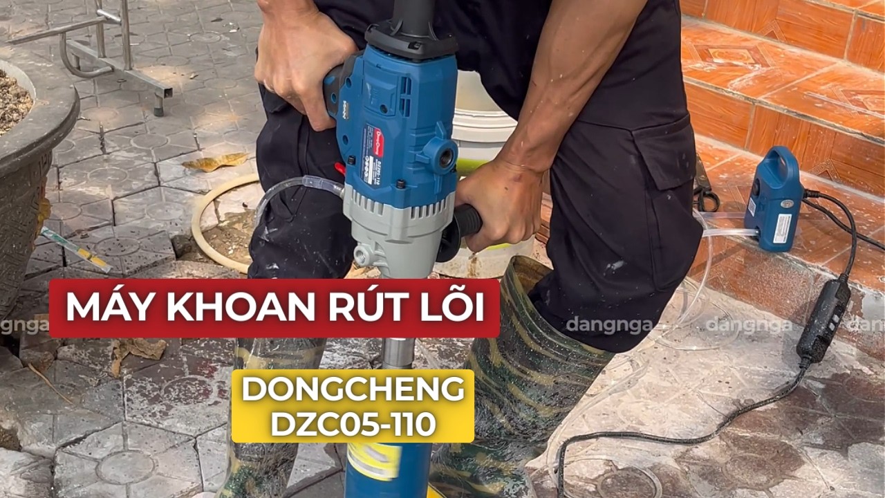 Máy Khoan Rút Lõi Dongcheng DZC05-110 – Chuyên Khoan Bê Tông, Khoan Tường #dienmaydangnga #dangnga