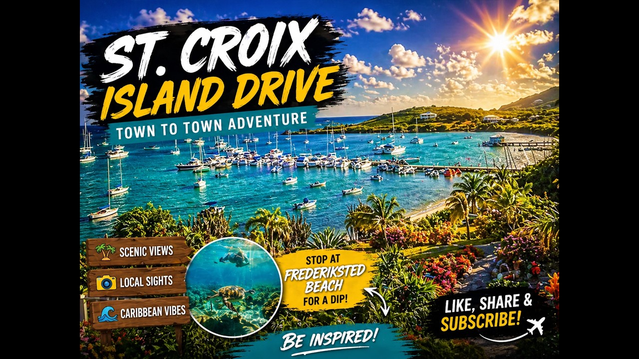 Driving Around St.Croix. End to End🚙🌴🏝