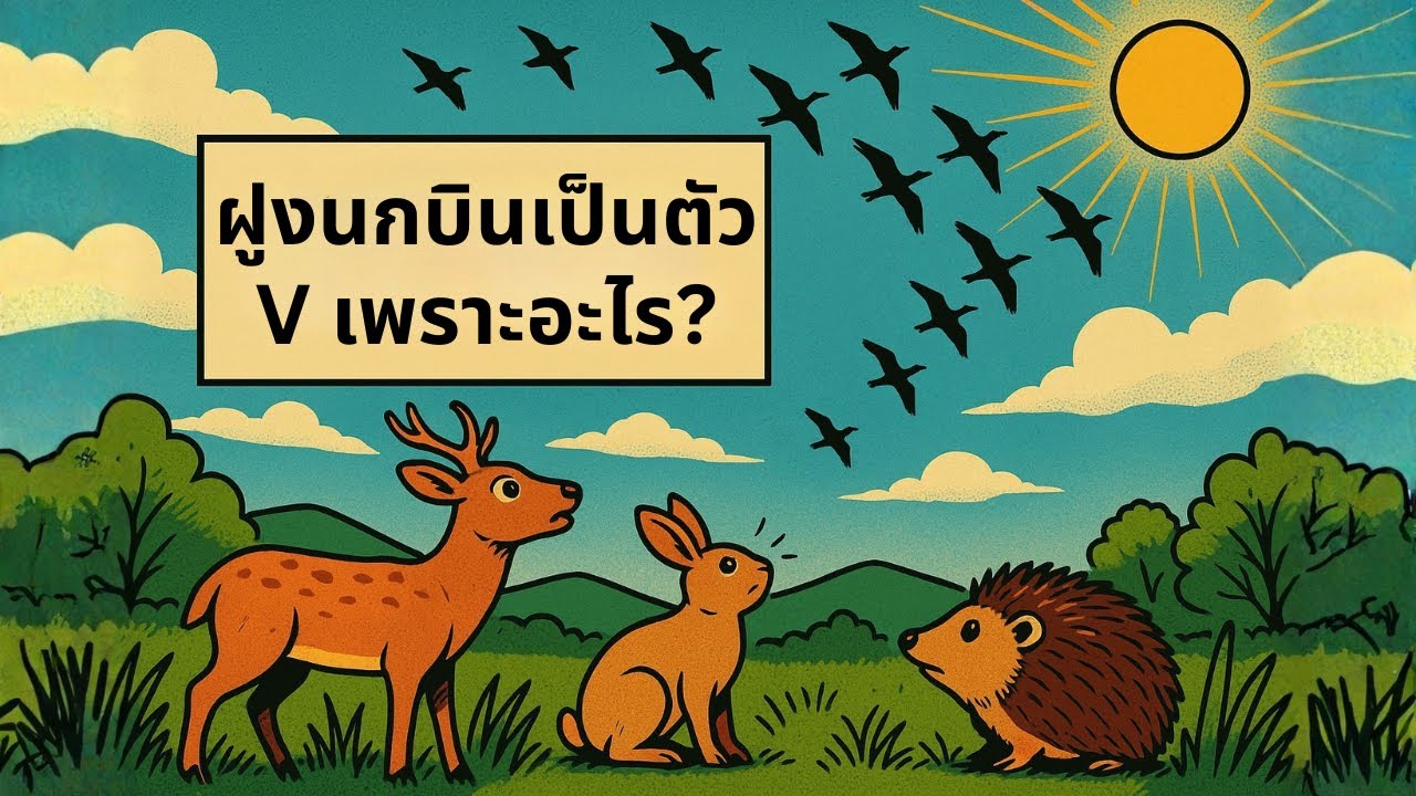 ฝูงนกบินเป็นตัว V เพราะอะไร? | กลไกธรรมชาติ ที่ทำงานเหมือนเครื่องจักรอัจฉริยะ