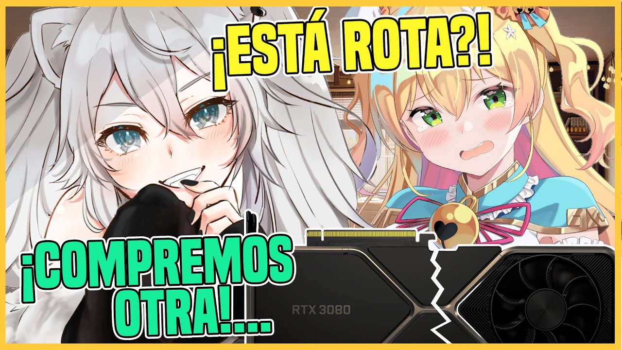 ¡La gráfica de Nene se rompe y Botan la acompaña a comprar otra! - Hololive